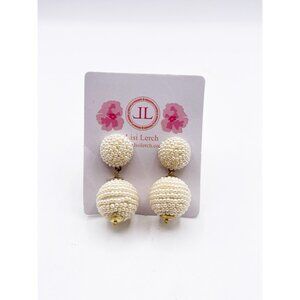 Lisi Lerch Lexi Faux Pearl Double Ball Statement Dangle/Drop Earrings NWT Gift